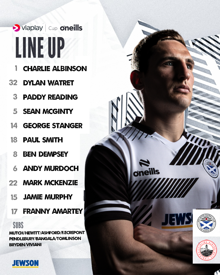 Your starting line-up for this afternoon's @ViaplaySportsUK Cup tie with <a href="/Stirling_Albion/">Stirling Albion FC</a> 

#WeAreUnited