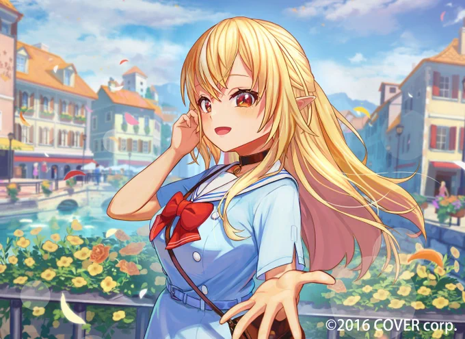 不知火フレアさん生誕祭ミニLIVEのサムネイラストと記念グッズイラストを担当しましたーー!! フレアちゃん改めてお誕生日おめでとうございましたー!  #不知火フレア生誕祭2023