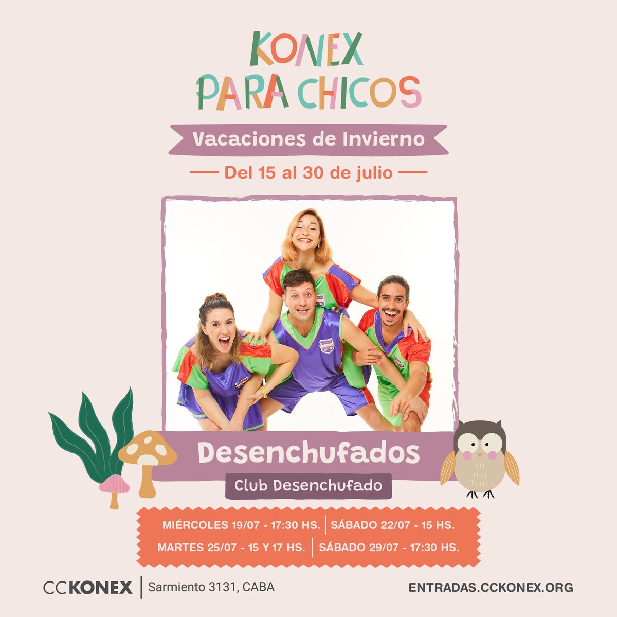 @desenchufados_teatro es un GRAN PLAN para estas vacaciones! No te quedes sin tus entradas para este plan en familia! Conseguilas desde este link 📲linktr.ee/Desenchufados

#TODO #Farma24Plus #80años🏪