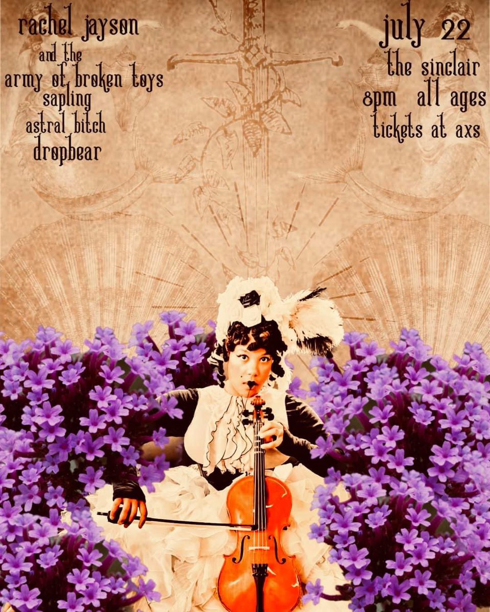 armyoftoys's tweet photo. A stunning piece of art by @tjbrokenproton of @musykchyk - come see both awesome humans and their bands @waltersickert & @armyoftoys with @dropbearband at @thesinclair on 7/22 #ticket #linkinbio - @saplingband & @_astralbitch are also joining us! #keepmyhead single & video https://t.co/djD28m1csN