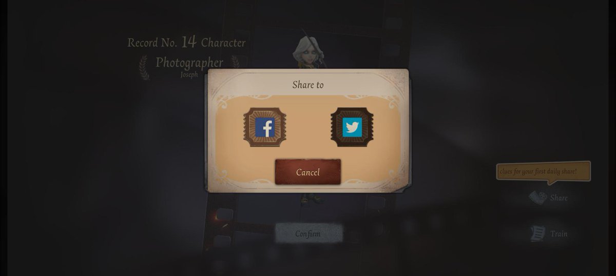 FilesAdm's tweet photo. I'm playing Identity V. Fancy a game? https://t.co/Otyl8qUo3E