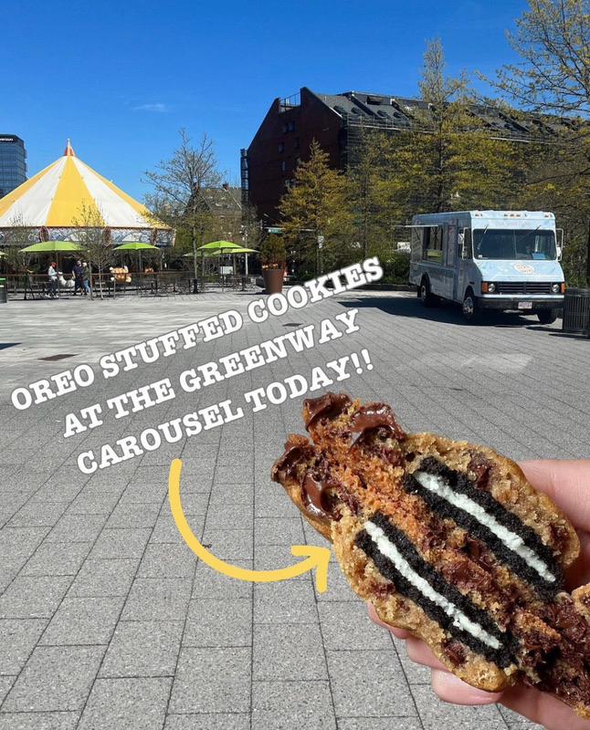 ☀️It’s a Beautiful Saturday in Boston! The Truck is at The Greenway Carousel today &amp; tomorrow &amp; we’ve got Oreo Stuffed Cookies! Can’t make it into Boston? Stop by one of our SIX Bakeshops including our 2 newest locations in North Andover &amp; Beverly!

thecookiemonstah.com