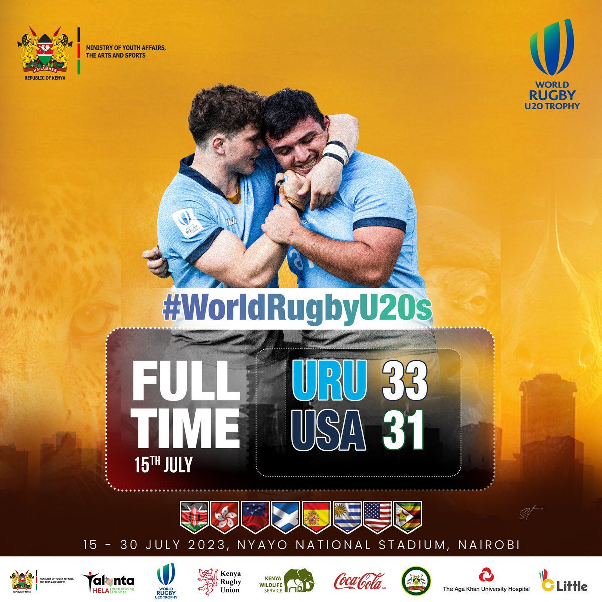 OfficialKRU's tweet photo. Three games down 

#WorldRugbyU20s https://t.co/K46lbY4KjT