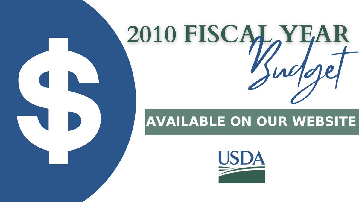 usda_ap's tweet photo. The budget for the 2010 fiscal year for the Department of Agriculture has been released and is published on our website.
https://t.co/07vTsJKrIH https://t.co/uEBMHfUD79