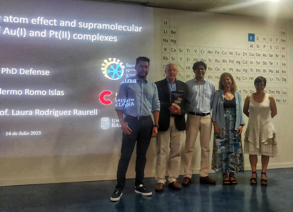Laura Rodríguez (@lrraurell) on Twitter photo Congrats Dr @Memo_Romo4 for your PhD defense! New doctor in our <a href="/GroupSuns/">SuNS Group</a> group. 🥳🥳🥳 Thanks a lot to <a href="/PabloBallesterB/">Pablo Ballester</a> #Elena Olmos and <a href="/GMAlcantar/">Guillermo Moreno-Alcántar</a> for the great job as a jury! Great pleasure to host you here this special day ☺️ Congrats Dr @Memo_Romo4 for your PhD defense! New doctor in our <a href="/GroupSuns/">SuNS Group</a> group. 🥳🥳🥳 Thanks a lot to <a href="/PabloBallesterB/">Pablo Ballester</a> #Elena Olmos and <a href="/GMAlcantar/">Guillermo Moreno-Alcántar</a> for the great job as a jury! Great pleasure to host you here this special day ☺️