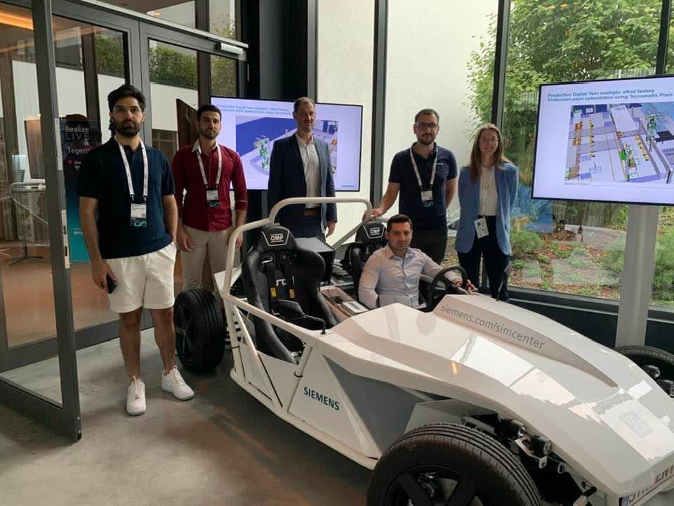 Design Hack challenge at #RealizeLIVE Europe in Munich! We have three fantastic teams representing Sol Plaatje University, École des Ponts ParisTech & @Makerere The students are working in Siemens NX on a sustainability challenge posed by KYBURZ Switzerland AG. @ProfNawangwe
