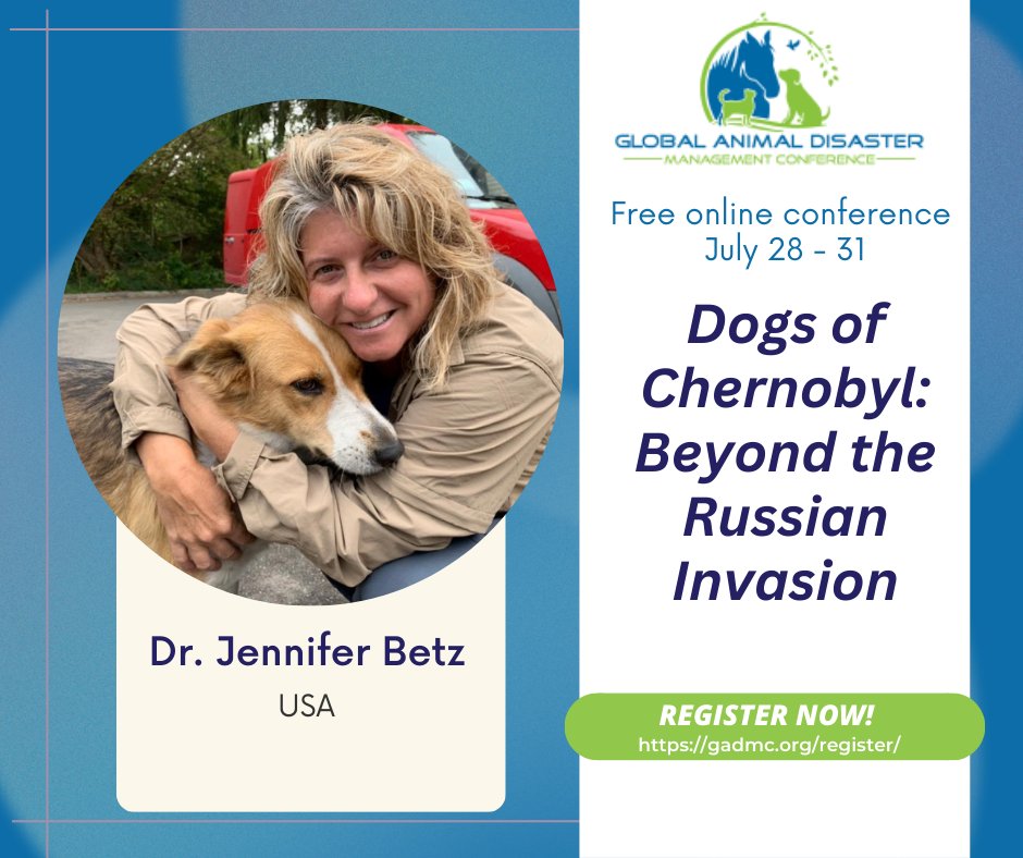 Are the dogs of Chernobyl surviving against all odds?

Join Dr. Jennifer Betz for an informative presentation on the dogs residing at the Chernobyl Nuclear Power Plant.
 
Attend the FREE GADMC conference from July 28th to 31st! Register now at https://t.co/9wO0tsRUFV 
#GADMConf https://t.co/Ipyt5O3G9Z