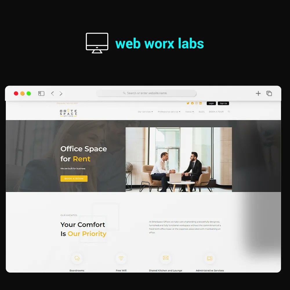 WebWorxLabsInc's tweet image. We&apos;re proud to have worked with our client on their new website and are excited to share it with the world! 

Take a look at the link in our bio. 
Want to work with us on your new brand identity? ⁠
Visit www. Webworxlabs.com 

#webdesigner #websitedevelopment