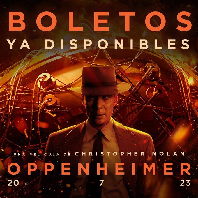 ajimenezsot's tweet photo. Obtén ya tus boletos para uno de los más grandes eventos cinematográficos del año. La preventa de #Oppenheimer ya está activa. https://t.co/bTEDgqJeys