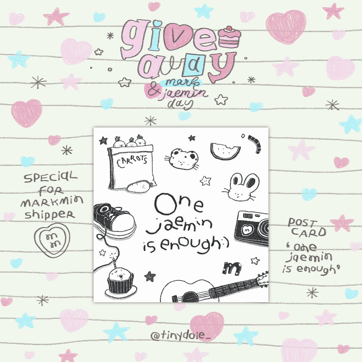 tinydoie_'s tweet photo. pls kindly rt 👼🏻♡

𝒢iveaway lee&amp;na day 𓇥‧₊˚

🎀 mark set &amp; jaemin set
🍮 special for markmin shipper

♡ gg form ᐧ༚̮ᐧ 11/08 , ( 20.03 )
shipping 40 baht

♡ at siam ʕ”̮ॽु⋆ 13/08 , time : tba
* rt &amp; show this tweet

more datails in mt ✉️

#HAPPYMARKLEEDAY #HAPPYJAEMINDAY https://t.co/z43w5ZcDII