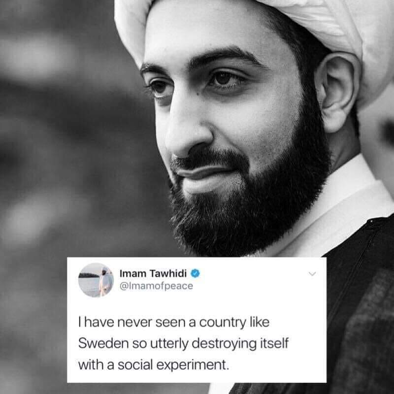 Imamofpeace's tweet image. The Swedish courts allowing the burning of the Torah, Bible and the Quran are the same courts that allow rapists to walk free because “the rapist didn’t know it was wrong to rape.” In 2018, I said that Sweden is destroying itself with a social experiment. Those governing Sweden…