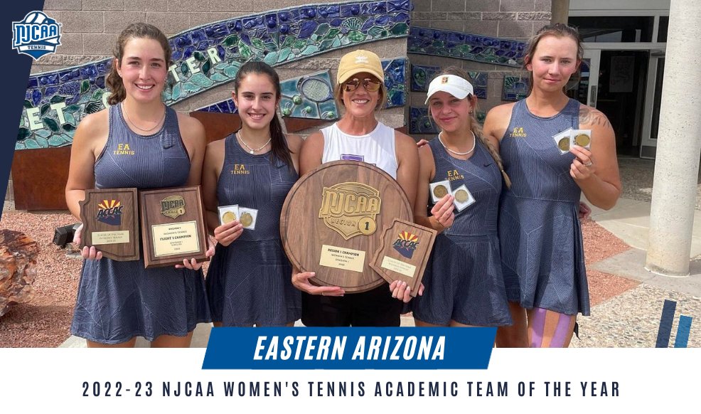 𝟯.𝟴𝟬 @eacmonsters has been named the 2022-23 #NJCAATennis Women's Academic Team of the Year! Full release | njcaa.org/general/2022-2…