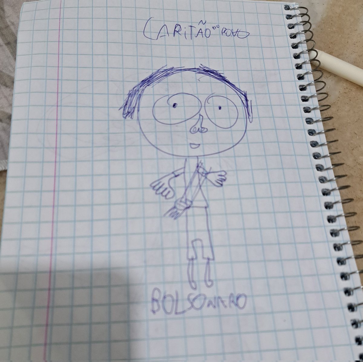 Midorireis's tweet photo. O Bolsonarismo foi derrotado. Exmo sr ministro Eeição Não Se Vence Se Toma, Perdeu, mané! Não amola!
Desenho espontâneo de uma criança.
@taoquei1 https://t.co/y5LYvuVWFc