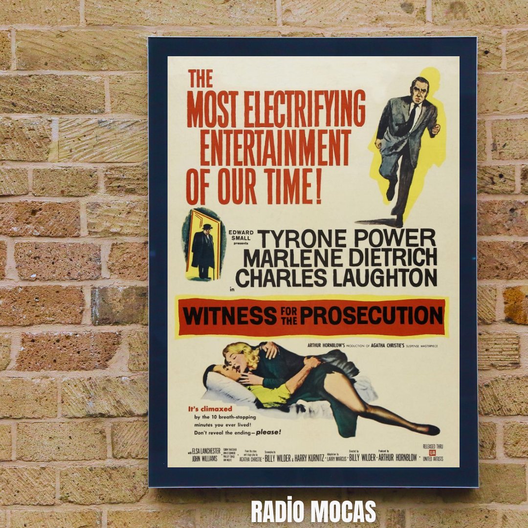 RadioMocas's tweet photo. Bu akşam saat 23:00’te #aklımdakifilmler programı ile yayındayız. #WitnessForTheProsecution filmini konuşacağız. Eğer bu filmi daha önce izlemediyseniz, izleyip düşüncelerinizi ve fikirlerinizi de alıp gelmeyi unutmayın.
#BillyWilder #CharlesLaughton #TyronePower #MarleneDietrich https://t.co/3lYvmMxQoB