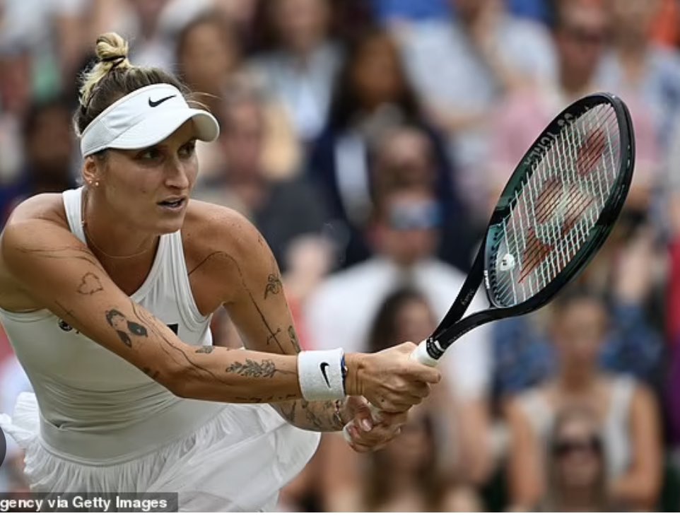 When your friends draw all over you while you’re passed out drunk but you have to go out and play the Wimbledon final the next day.  #wimbledon2023