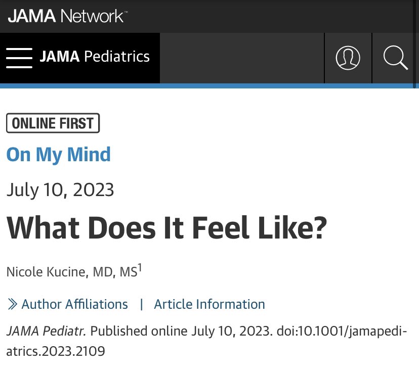 doctorpemm's tweet photo. 👉Oh my goodness ➡️ An absolutely moving, must read writing ✍️ piece of the year by the amazing & brilliant Dr @PedsHemeDoc ! #WhatDoesItFeelLike | #meded #AYACSM @JAMAPediatrics @JAMANetwork | @marklewismd @fischmd @mtmdphd @EK_Drake
👏🏽 😢 ❤️
https://t.co/PLMtLp4NMh https://t.co/oMwZWcRZUO