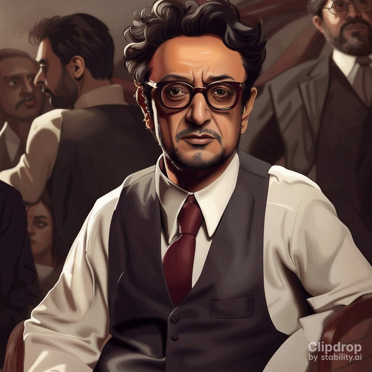 HasanManto's tweet photo. Imagine saadat hassan manto in tony stark look 😎🤖🤖
#SaadatHassanManto #TonyStarkLook #Literature #ShortStories #Author #PakistaniWriter #Iconic #Fiction #Character #Writing #AI #tonystark https://t.co/FtKqEVgf1h