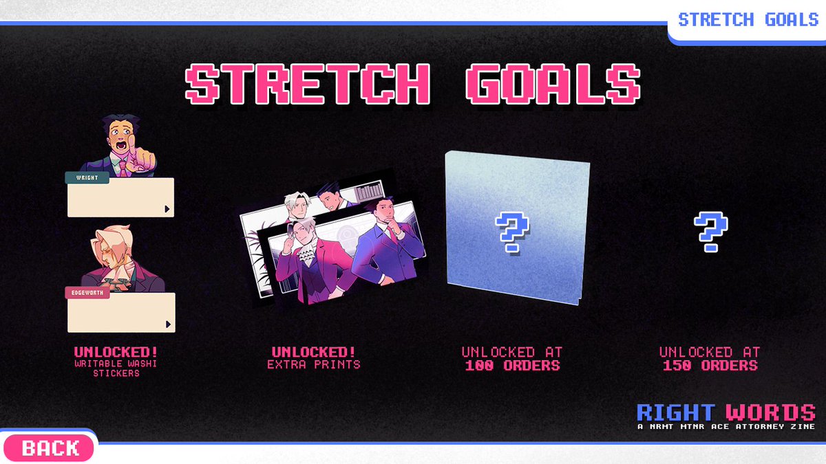 ˗ˏˋ  STRETCH GOAL TWO: UNLOCKED! ´ˎ˗     

Extra, extra! Read all about it! Our second stretch goal has been reached, unlocking two bonus prints for all physical orders! Thank you so much for your support!

📷 | rightwords.bigcartel.com