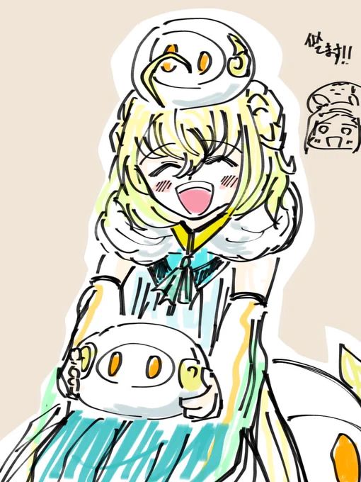 今日もいっぱいお絵描きしてえらい。