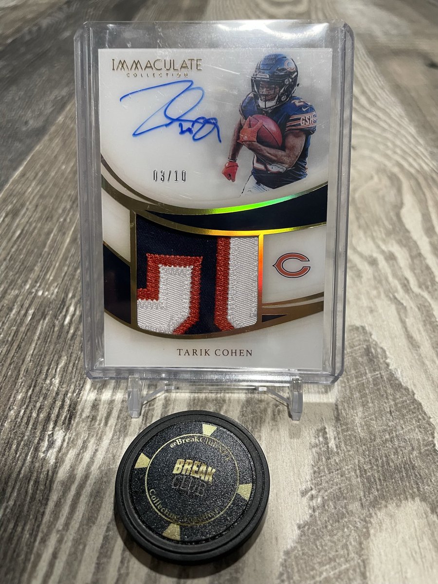 RT @eshecker: @midwestboxbreak Tarik Cohen - 2019 Immaculate Patch Auto /10 - $45 shipped OBO https://t.co/G5PeAitcnI