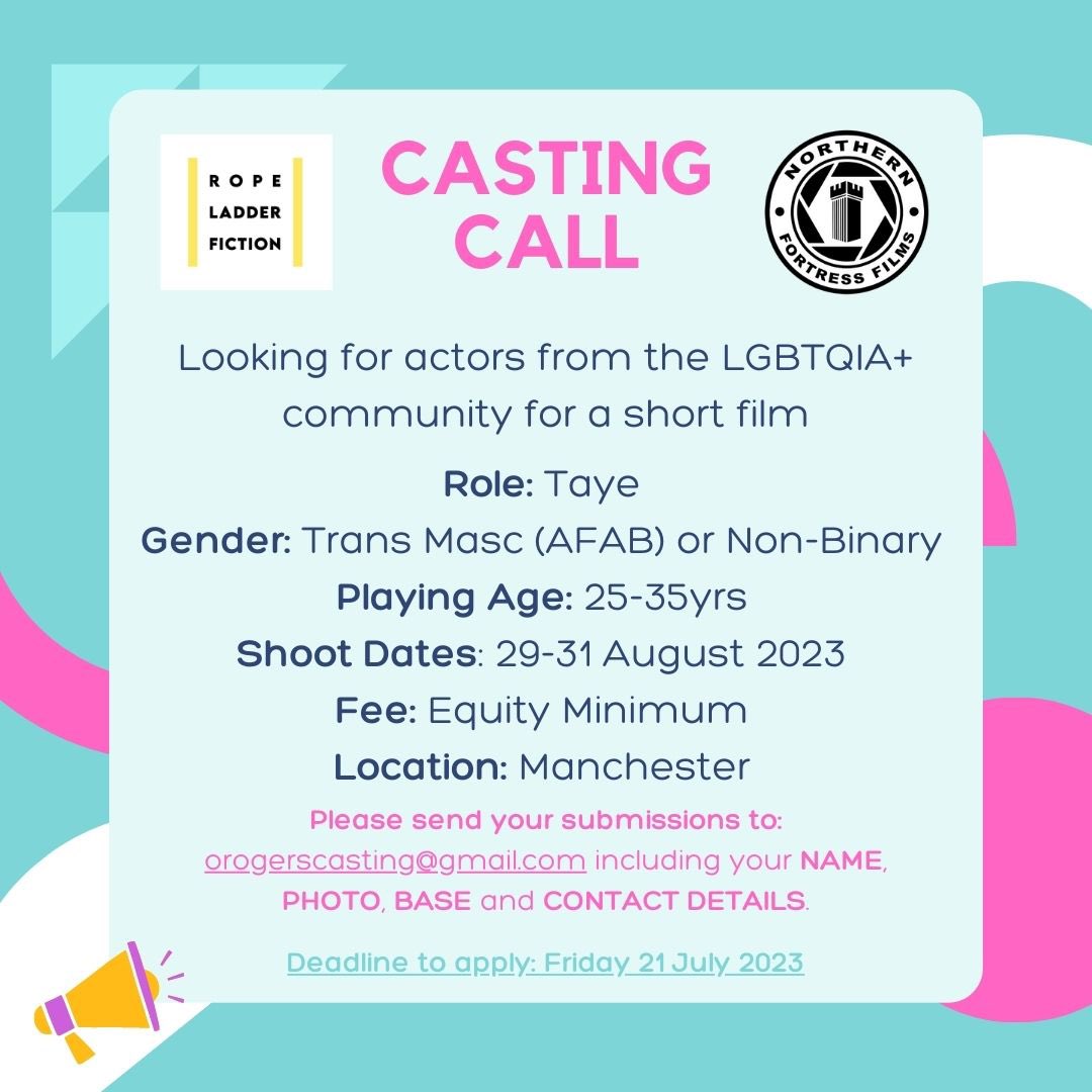 Casting for my short film ‘Surprise, Baby!’ Drop an email if you fit the brief or share with folks! 

#trans #shortfilm #queer #CastingCall