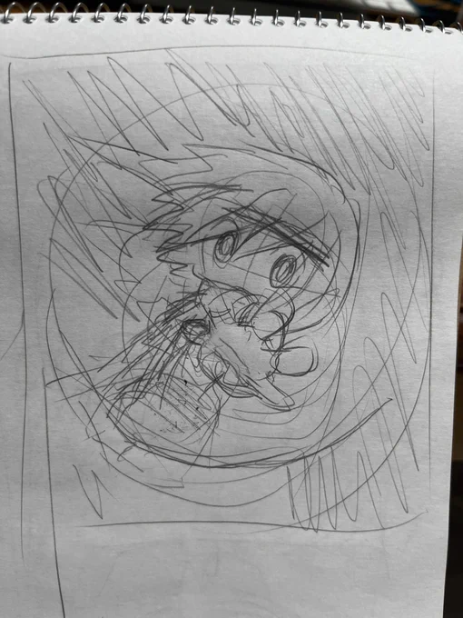 まだ構図案を出しているけど、わかんなくなっちゃったッピ……(二日ぐらい前からの若き寺田の悩み