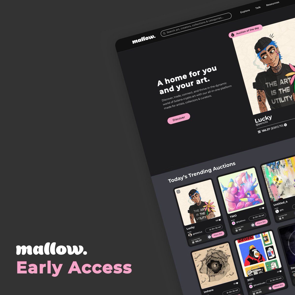 mallow early access launches Monday 17th! 

Here's one more chance to get involved 👀
- Drop your wallet below 
- RT this post &amp; follow us 🤝