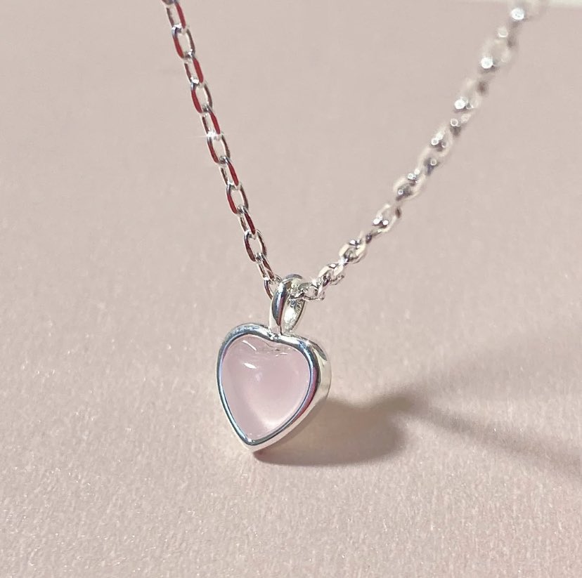 heartipink's tweet photo. pink heart pendant necklace https://t.co/vhbhZT6RRO
