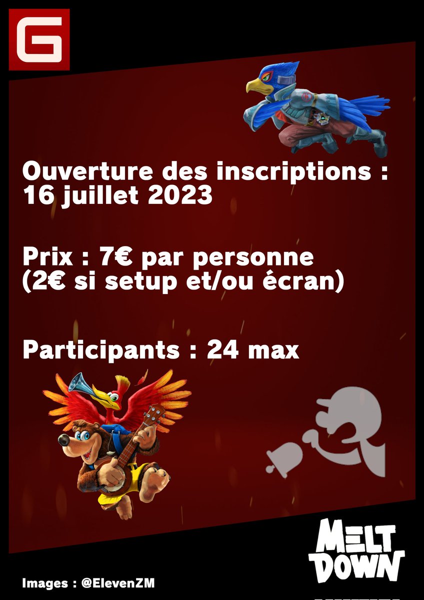 Glitchassociat1's tweet photo. Inscription ouverte dès demain!
Un lien vous sera partagé !
Les lots seront à venir!

Pour le matos, nous avons besoin de Switch avec les dlc si possible!

Samedi 16 septembre 14h
Meltdown Dijon
53 rue Devosge https://t.co/hFmQOCzwv2