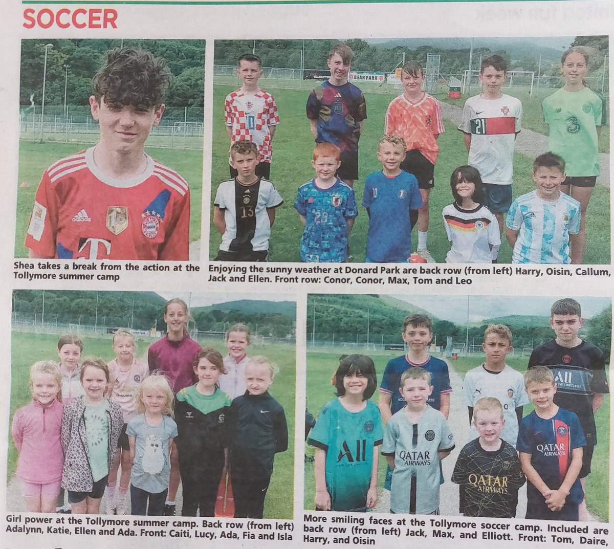 Thanks @DownRec for the coverage of our first soccer fun week. Our 2nd fun week starts on Monday at Donard Park. Registration from 9:30am and costs just £40 for the full week