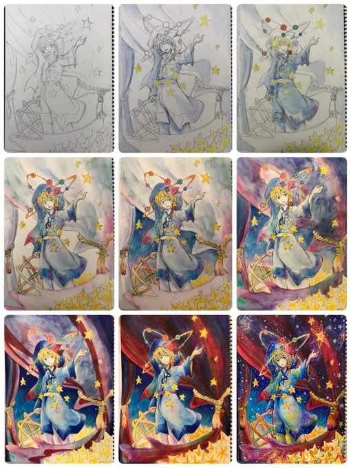 #君たちはどう作るか 2018年の絵なので今と画材や塗り方違いますがどう作るかは基本同じなので流行りタグに便乗! ちなみに某映画は初日に観ました勢。