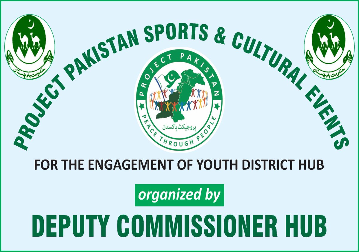 AcHub22's tweet photo. "Project Pakistan Sports &amp; Cultural events organized by Deputy Commissioner Hub, with Assistant Commissioner Hub joining in on the action! 🏆 The youth showcased their skills and determination, and it was a thrill to witness.1/2 https://t.co/EkxZBg5o3C