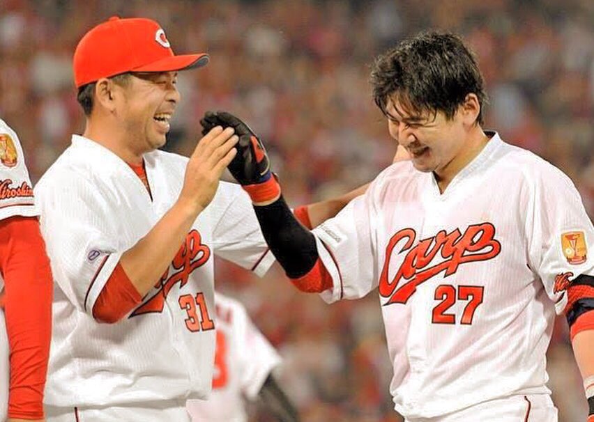 會澤翼「僕がここまでになれたのは本当に石原さんのおかげだと思います。石原さんに教わり、新井さんに教わり、黒田さんにも教わったという良い流れというか、僕にとっては本当にありがたかったですね」

#會澤翼 #石原慶幸 #カープ