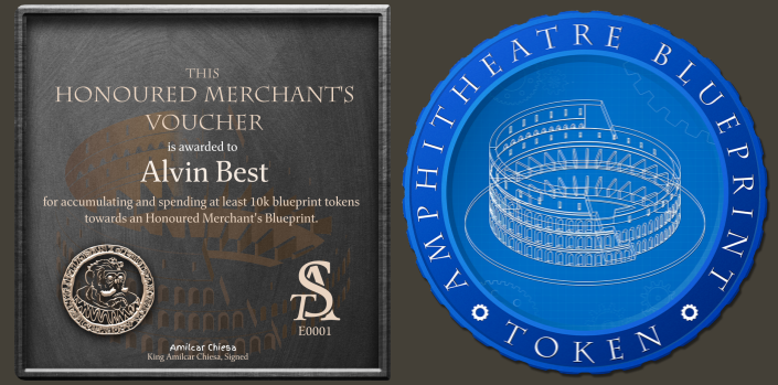 MaesterMars's tweet photo. 1/2
Hear ye all Apes!

The Honourable ape Alvin of the Best family has claimed and spent 10K Amphitheatre Blueprint tokens towards an Honoured Merchants Blueprint.

This is the very first blueprint unlocked via Blueprint tokens🔥

@the_ape_society @CryptoladyTas #amphitheatre https://t.co/H9gDZtwpe8