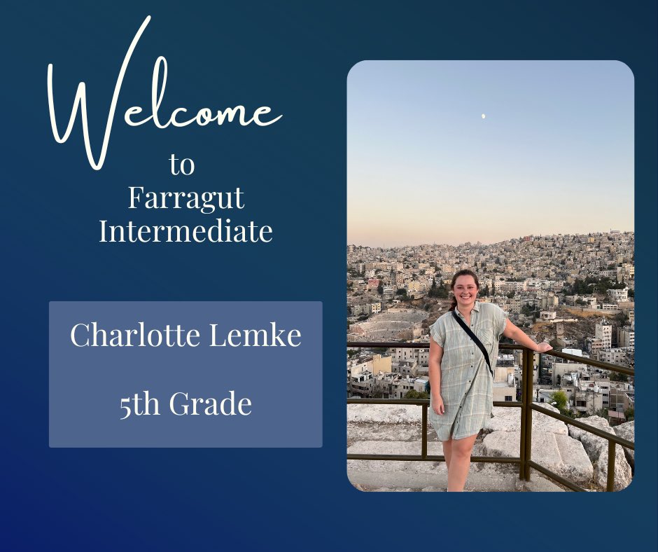 FarragutS's tweet photo. We are so happy to welcome Ms. Lemke to our FIS team. https://t.co/jZ58R0hRmk