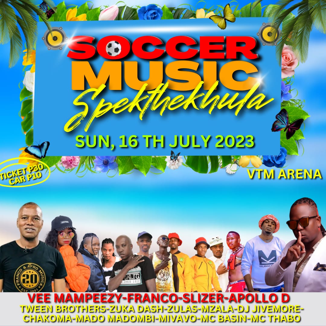 vtmfc1's tweet photo. 📢SOCCER MUSIC SPEKTHEKHULA'S ARTISTS
36 Hours of entertainment 
🏟 VTM Arena 
📆16-07-2023 
🎫P30
🚘P10
A re sete ??🤷‍♂️

Vee Mampeezy Franco &amp; Afro Musica Slizer Creations https://t.co/FQ4reVm58h