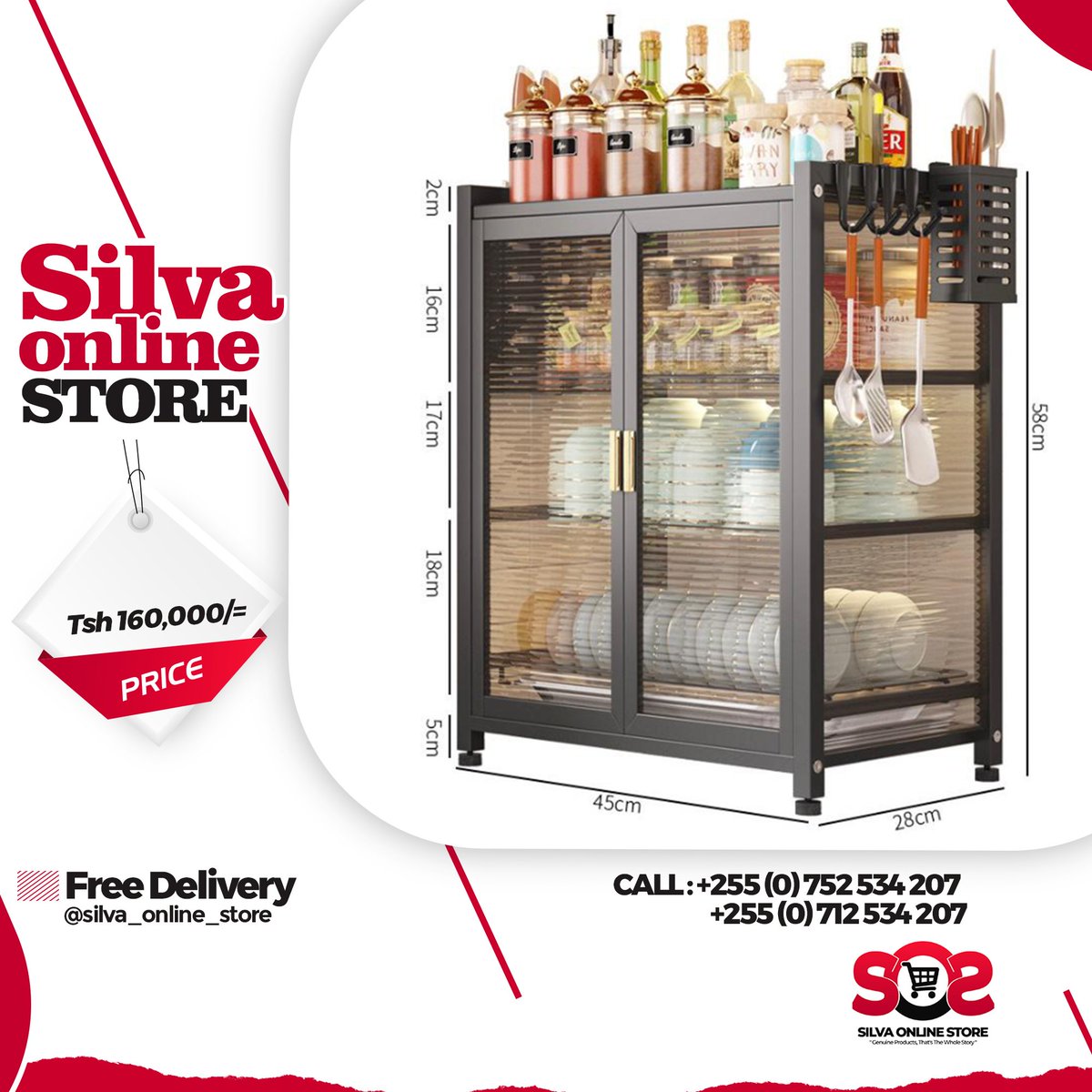 _SoSLLC's tweet photo. Multi-Function CounterTop Dish Drainer (Steel & Glass Doors) for Tsh. 160,000/= only.
Place your order now!
~
Call/Whatsapp: 0752 534 207 or 0712 534 207
Free delivery in DSM and pay on delivery.
#silvaonlinestore #genuineproducts #savemoney #livebetter #kitchen #kitchenrack https://t.co/NggcIZKnfG
