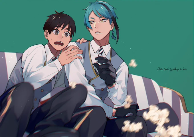 はしゃぐ🐬(まだ付き合ってない)/ジェイ監♂ #twstプラスB