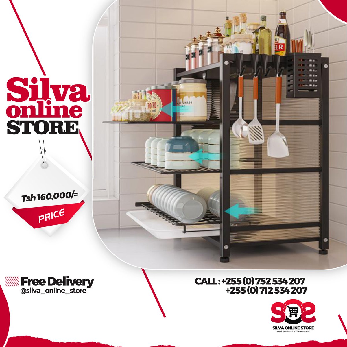 _SoSLLC's tweet photo. Multi-Function CounterTop Dish Drainer (Steel & Glass Doors) for Tsh. 160,000/= only.
Place your order now!
~
Call/Whatsapp: 0752 534 207 or 0712 534 207
Free delivery in DSM and pay on delivery.
#silvaonlinestore #genuineproducts #savemoney #livebetter #kitchen #kitchenrack https://t.co/NggcIZKnfG
