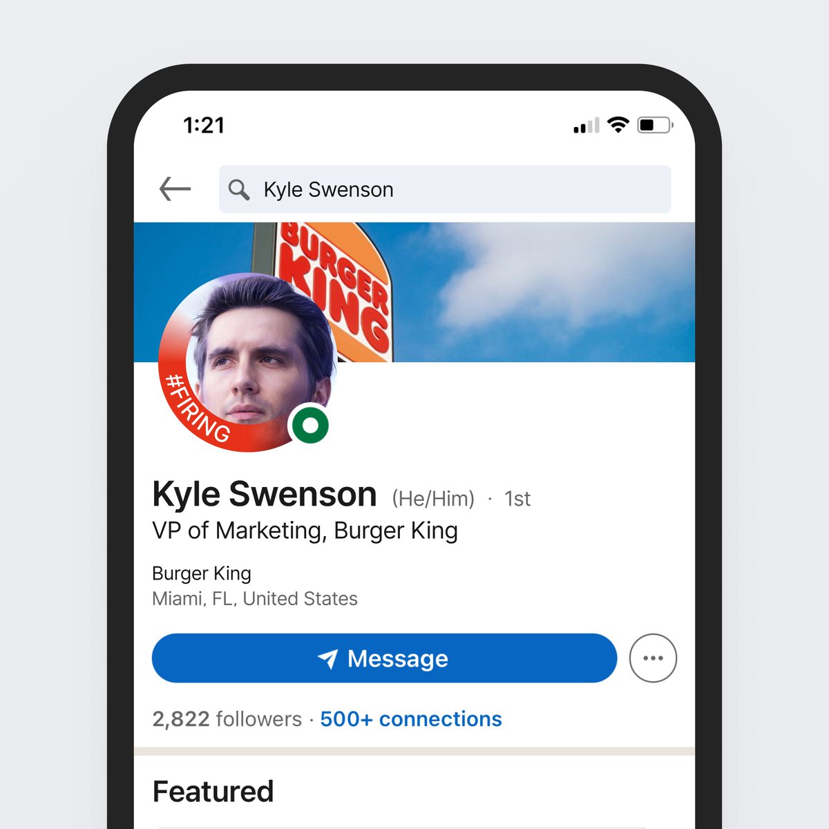 soren_iverson's tweet photo. LinkedIn firing tag for managers who are actively laying people off https://t.co/s2nhiORI8p