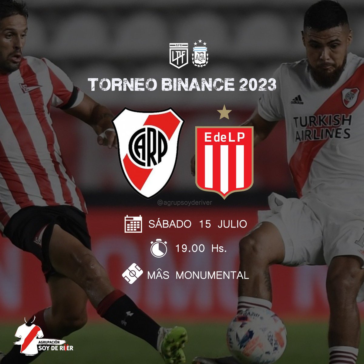m_gendra's tweet image. 𝗛𝗢𝗬 𝗝𝗨𝗘𝗚𝗔 𝗥𝗜𝗩𝗘𝗥
Nos vemos en casa, vestida de fiesta para alentar de corazón. 
•
⚽ River Plate 🆚️ Estudiantes
🏆 Fecha 25 Torneo de La Liga
📆 Sábado 15 julio
🕑 19.00 Hs.
🏟️ Mâs Monumental

#soyderiver #riverplate #hoyjuegariver #ligadecampeones #ligaafa