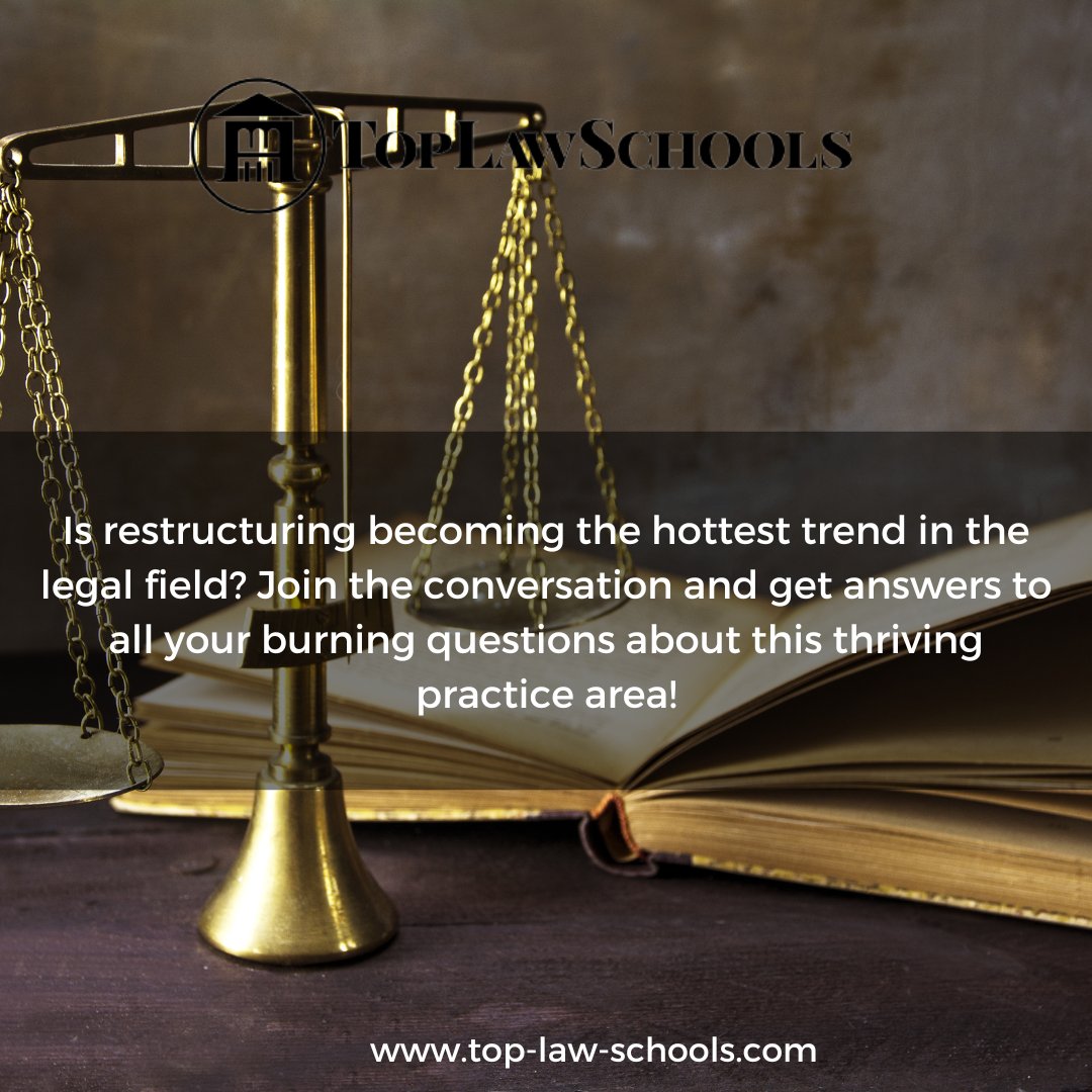 Top_Law_Schools's tweet photo. Is restructuring becoming the hottest trend in the legal field? Join the conversation and get answers to all your burning questions about this thriving practice area: https://t.co/cpZk0GV85d
#RestructuringBoom #LegalTrends #AskTheExperts #LegalField https://t.co/sdOmEnxDSo