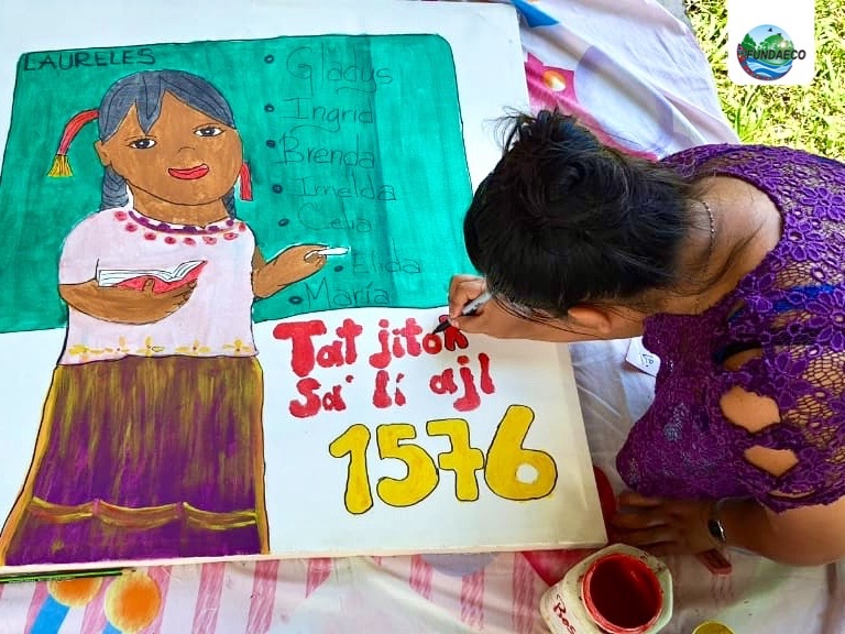 fundaecoguate's tweet photo. 🌱🙋♀️🎨 El Programa #MujeryNiñaSanasyEmpoderadas de #FUNDAECO, agradece al Creative Action Institute por su apoyo en el fortalecimiento del programa #MNSE para el trabajo con las mujeres y niñas. 👉Lea el artículo completo (en inglés): https://t.co/jcrWkvzH07 https://t.co/89v5hcx4Bn