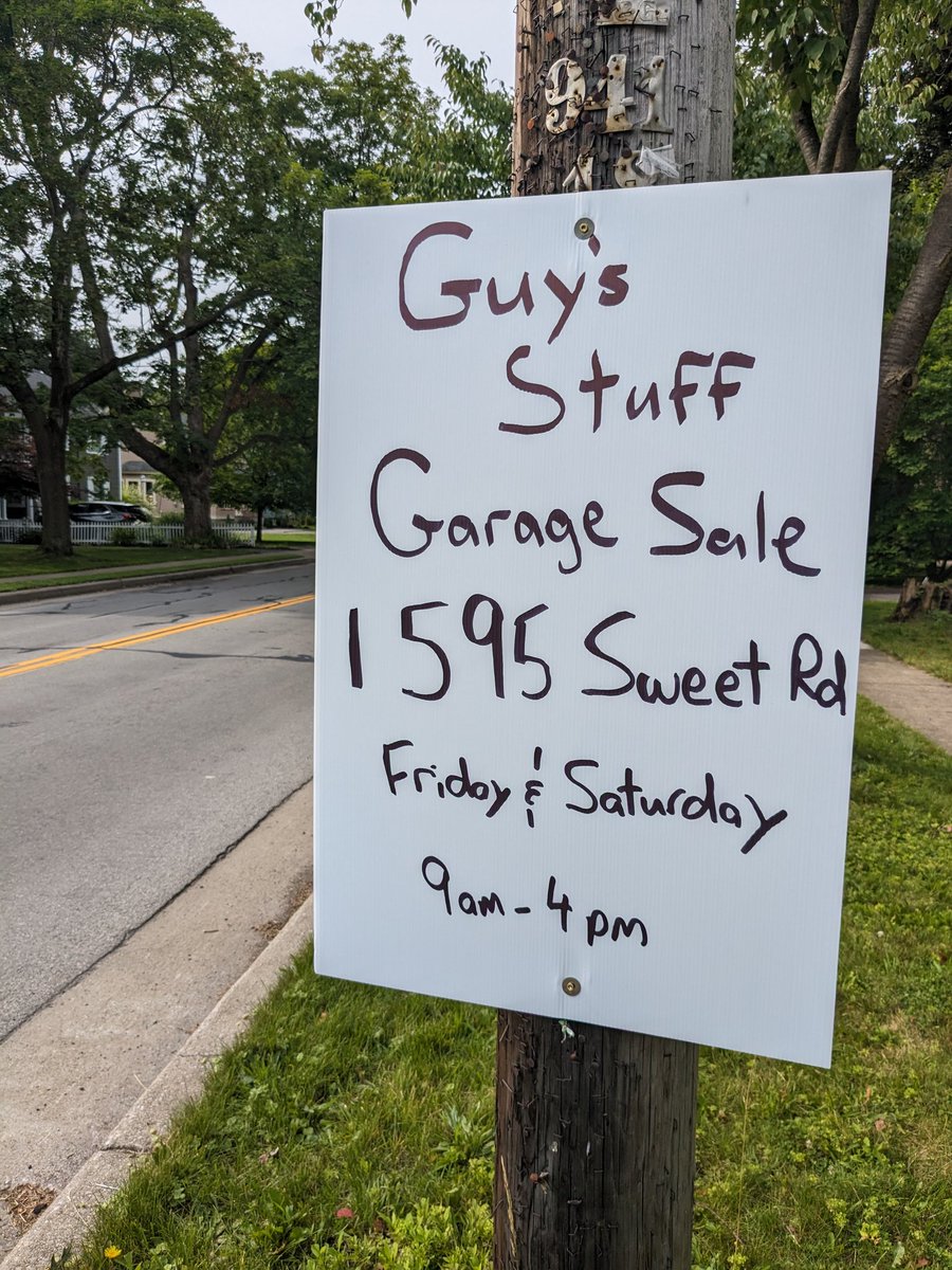 Guys Stuff Garage Sale