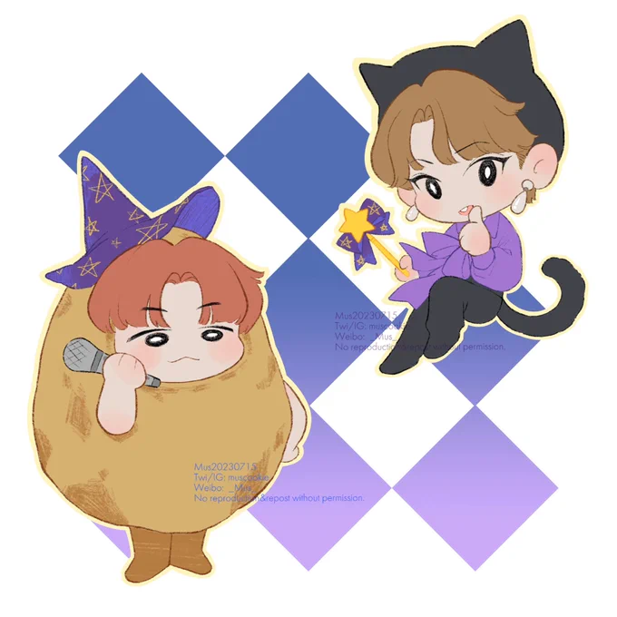 猫猫魔女和魔法小土豆 我喜欢这样的土豆!  #승밍 #2min #离婚危机 #Straykidsfanart