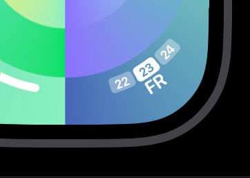 laspecas's tweet photo. @zollotech This calendar complication disappeared with WatchOS 10 Beta 3 using the Wayfinder Watchface. Still there for many other Watchfaces…
Is it just a bug that I noticed or can you confirm that too? https://t.co/xOK99hN5fT