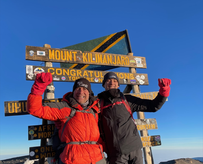 Great to summit Kilimanjaro, my 4th of the 7 summits. Even better that I was with my son on this one!