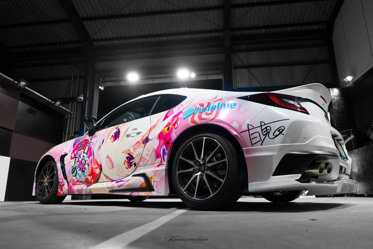 こんなきり～‼️😈 この度GR86で百鬼あやめちゃんの痛車完成しました