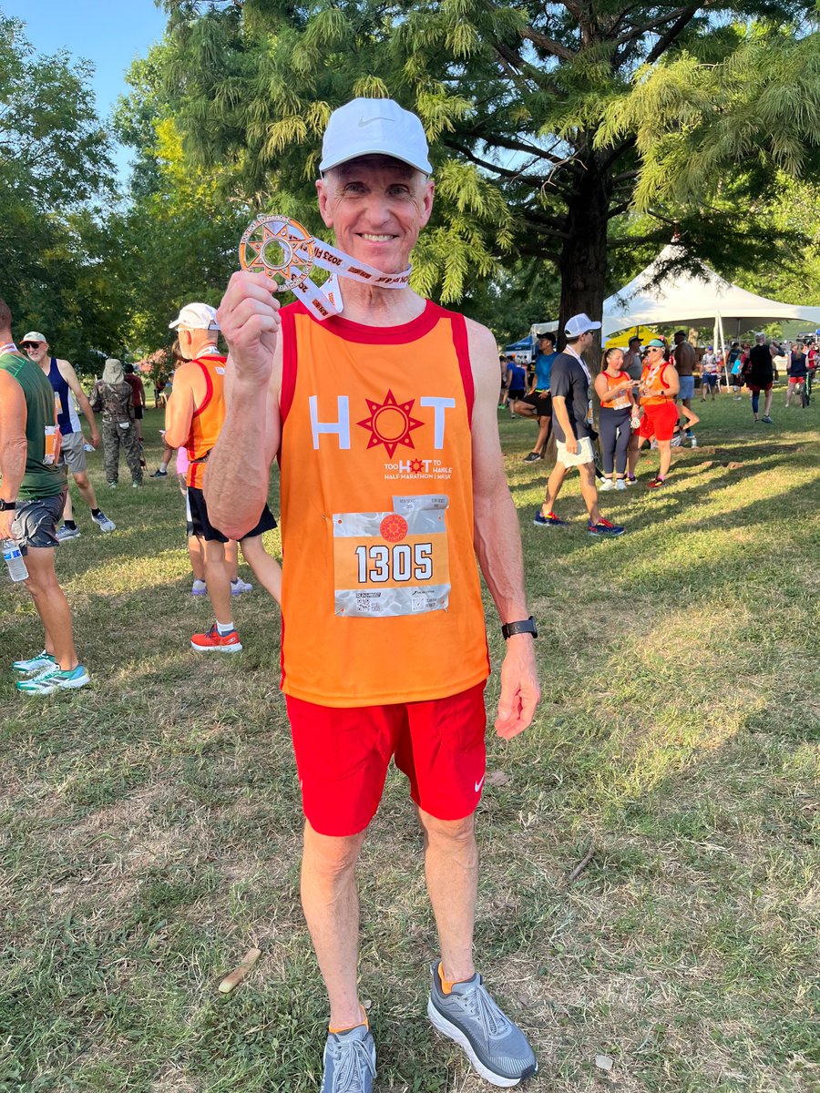dwhardage's tweet photo. Too Hot To Handle 10K this
morning from Norbuck Park.  Hebrews 12:1.  #RunProject https://t.co/AKtTx364EM
