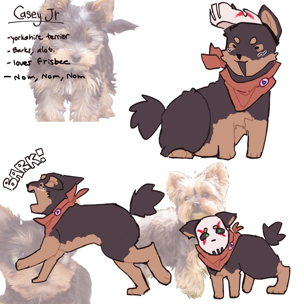FunkyZomz's tweet photo. casey and Cassandra as dogz:]🧍

#tmnt #caseyjones #rottmnt #saverottmnt https://t.co/SDGkzMitR7